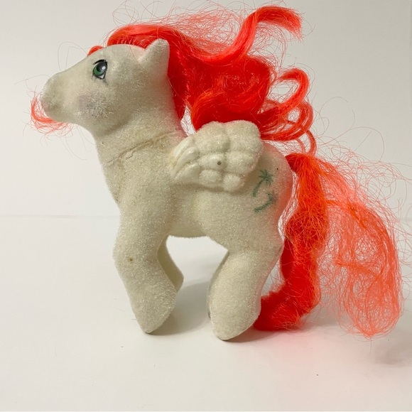 Vintage 1985 My Little Pony MLP G1 Paradise So Soft Flocked Paradise Palm Trees - Picture 1 of 16